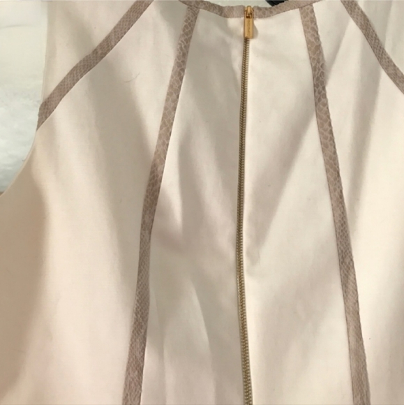 Calvin Klein Shift Dress Size 8 White Ivory - Picture 11 of 11